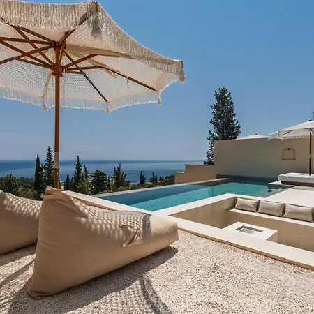 Nousa Villas, Private Luxury Retreat With Ionian Sea Views - By Mana Gers * Volímai