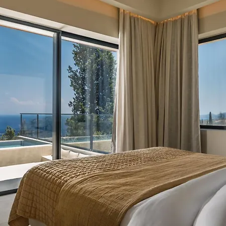Nousa Villas, Private Luxury Retreat With Ionian Sea Views - By Mana Gers Willa Volímai