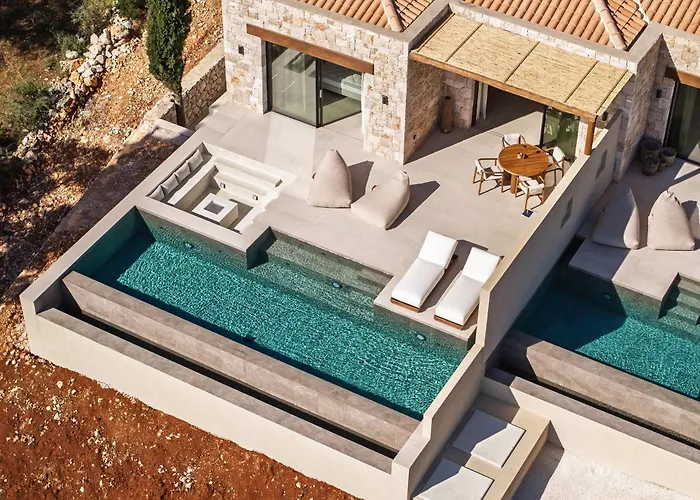 Vilă Nousa Villas, Private Luxury Retreat With Ionian Sea Views - By Mana Gers Volímai