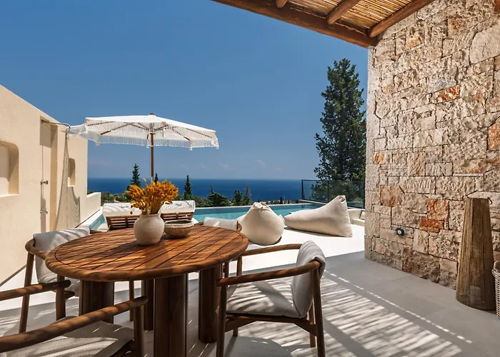Nousa Villas, Private Luxury Retreat With Ionian Sea Views - By Mana Gers Vilă