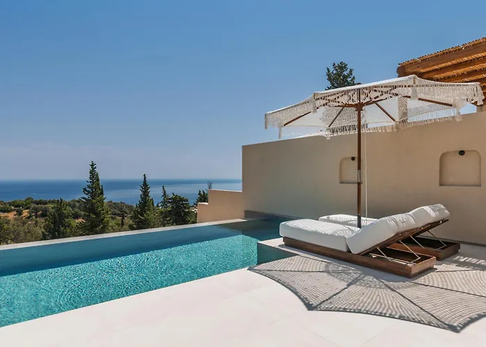 Nousa Villas, Private Luxury Retreat With Ionian Sea Views - By Mana Gers Vilă Volímai