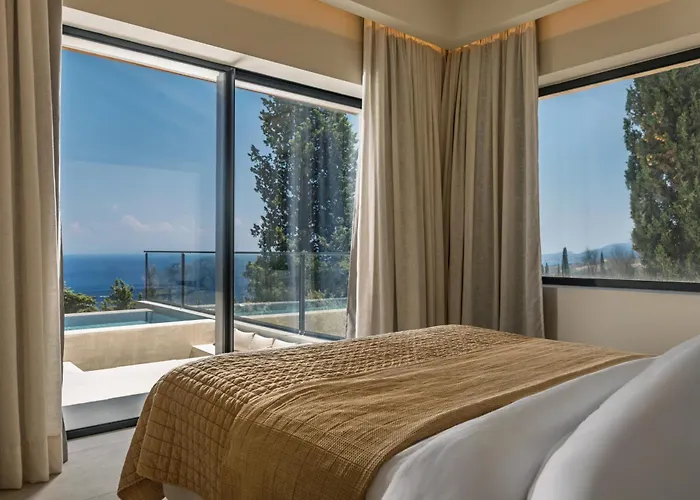 Nousa Villas, Private Luxury Retreat With Ionian Sea Views - By Mana Gers Vilă Volímai
