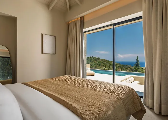 Vilă Nousa Villas, Private Luxury Retreat With Ionian Sea Views - By Mana Gers Volímai