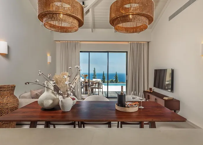 Nousa Villas, Private Luxury Retreat With Ionian Sea Views - By Mana Gers Vilă *