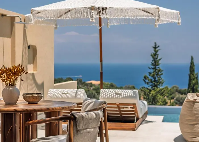 Nousa Villas, Private Luxury Retreat With Ionian Sea Views - By Mana Gers Volímai