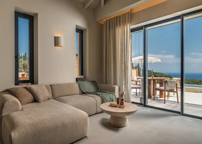 Nousa Villas, Private Luxury Retreat With Ionian Sea Views - By Mana Gers Volímai