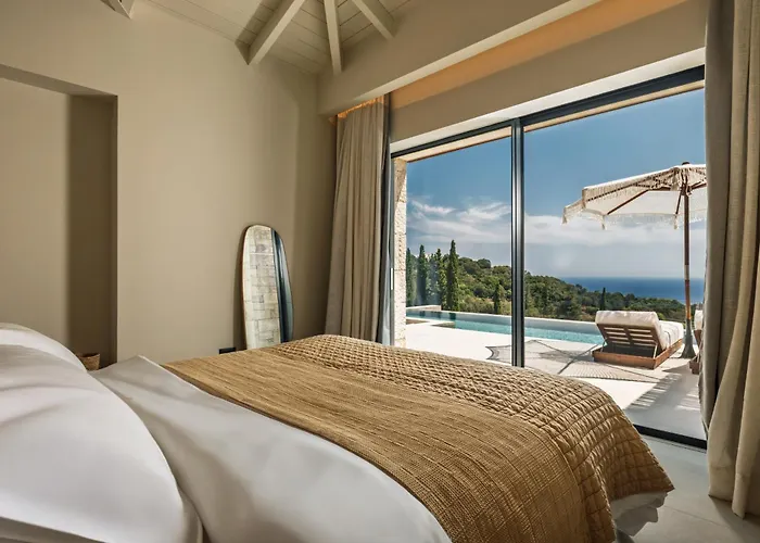 Vilă Nousa Villas, Private Luxury Retreat With Ionian Sea Views - By Mana Gers